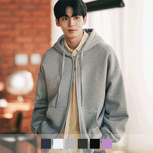 <span class="brd_txt">[JEMUT]</span> File overfit two-way Hoodies zip up 6 types KJHD2407